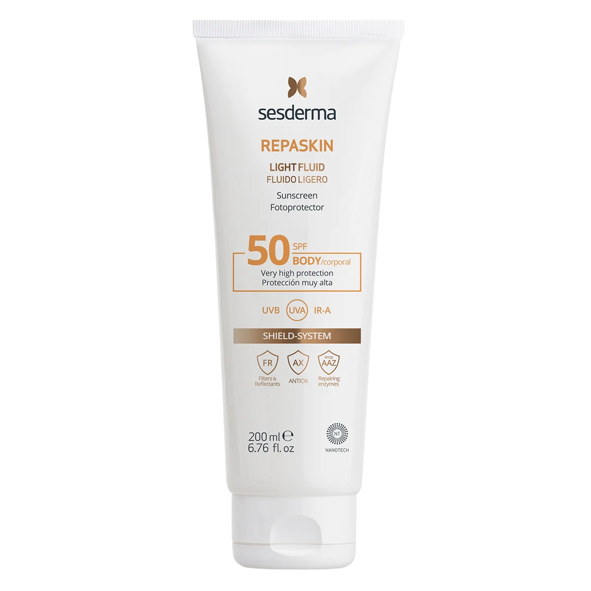 Sesderma Flüssigkeit Sesderma, Repaskin, Protecting & Repairing, Before Sun Exposure, Fluid, SPF 50, 200 ml Regular