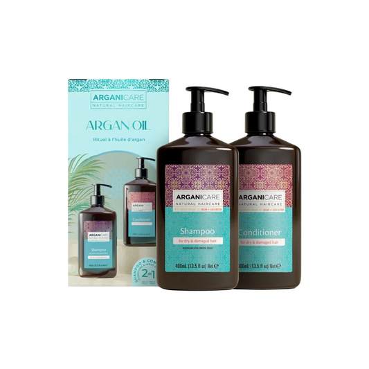 Arganicare Haarpflegeset Set Arganicare: Argan Oil & Shea Butter, Hair Shampoo, Repairing & Moisturising, 400 ml + Argan Oil 