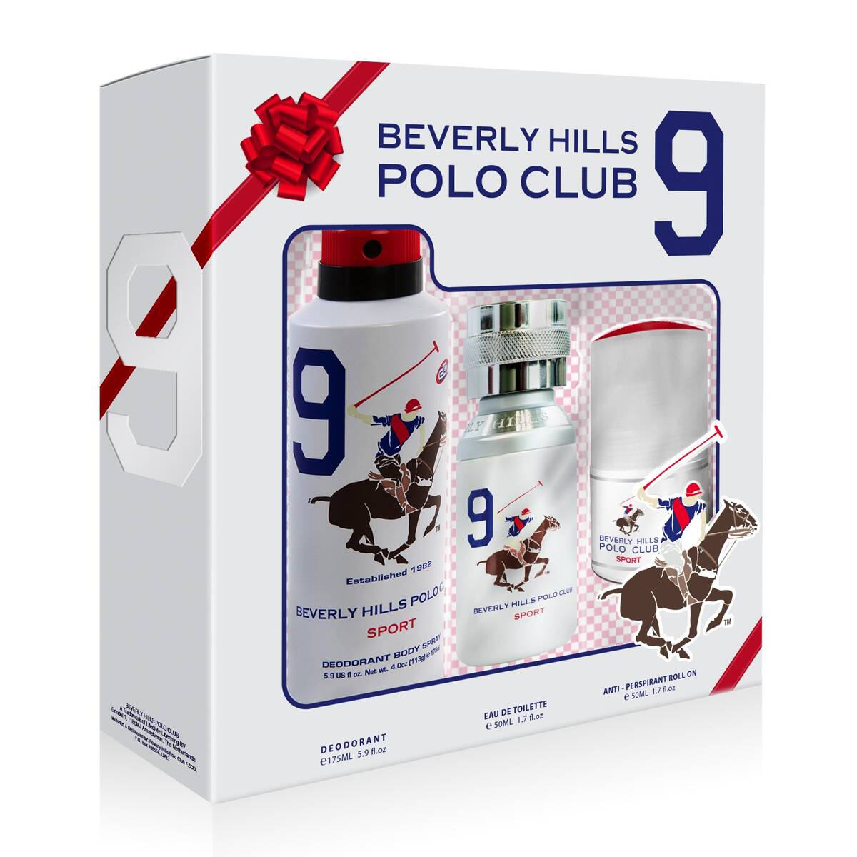 Beverly Hills Polo Club Beverly Hills Polo Club 1982 Sport 9 Herren Set Eau de Toilette 50 ml Deodorant Spray 175 Parfüm