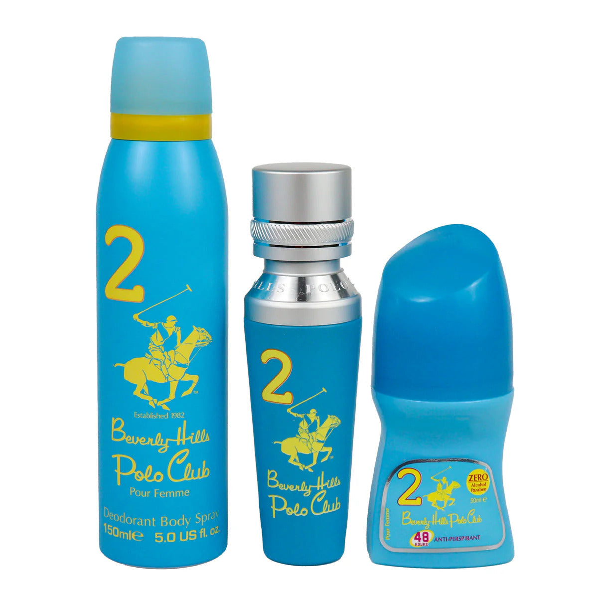 Beverly Hills Polo Club Beverly Hills Polo Club Set No. 2 Eau de Parfum 50 ml Damen + Deodorant Roll-On 50 ml + Parfüm