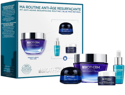 Biotherm Hautpflegeset Set Biotherm: Blue Pro-Retinol, Multi Correcting, Cream, For Face, 50 ml + Life Plankton Elixir, Regen
