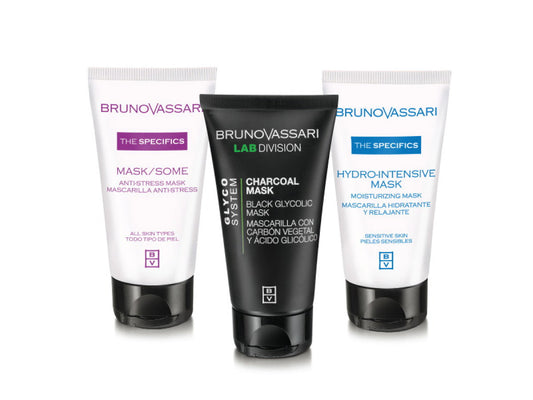 Bruno Vassari Hautpflegeset Multimasking Set Bruno Vassari: The Specifics, Moisturizing, Cream Mask, For Face, 50 ml + The Sp