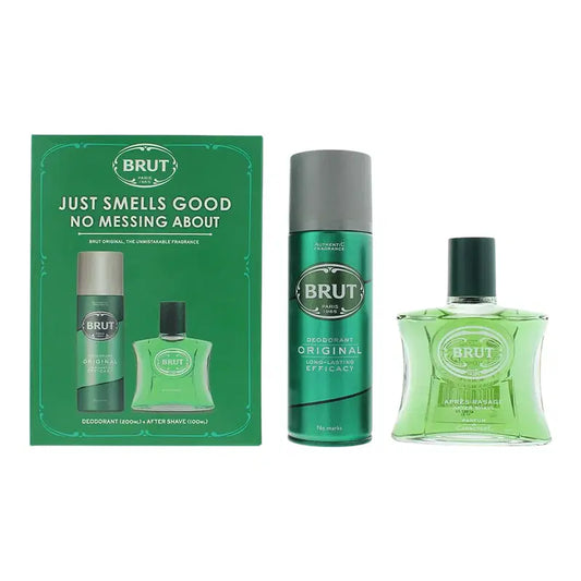 Brut Körperpflegeset Set Brut: Original, After-Shave Lotion, 100 ml + Original, Anti-Perspirant, Deodorant Spray, For Men, 20