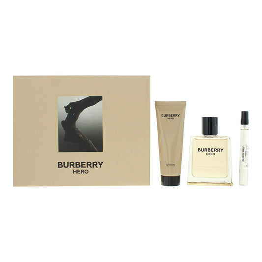 Burberry Parfümset Set Burberry: Hero, Eau De Toilette, For Men, 100 ml + Hero, Eau De Toilette, For Men, 10 ml + Hero, Showe