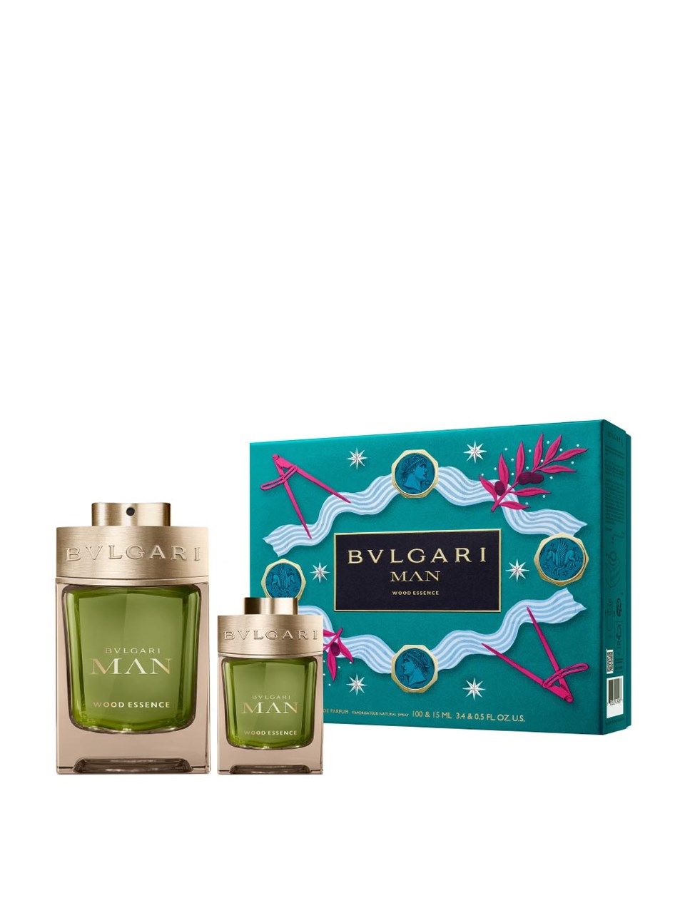 Bvlgari Set Bvlgari: Wood Essence, Eau De Parfum, For Men, 100 ml + Wood Essence, Eau De Parfum, For Men, 15 ml *Miniature