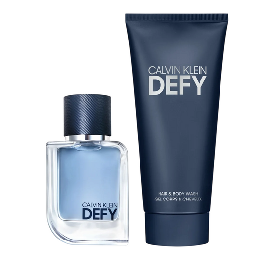 Calvin Klein Parfümset Set Calvin Klein: Defy, Woody-aromatic, Shower Gel & Shampoo 2-In-1, 100 ml + Defy, Eau De Toilette, F