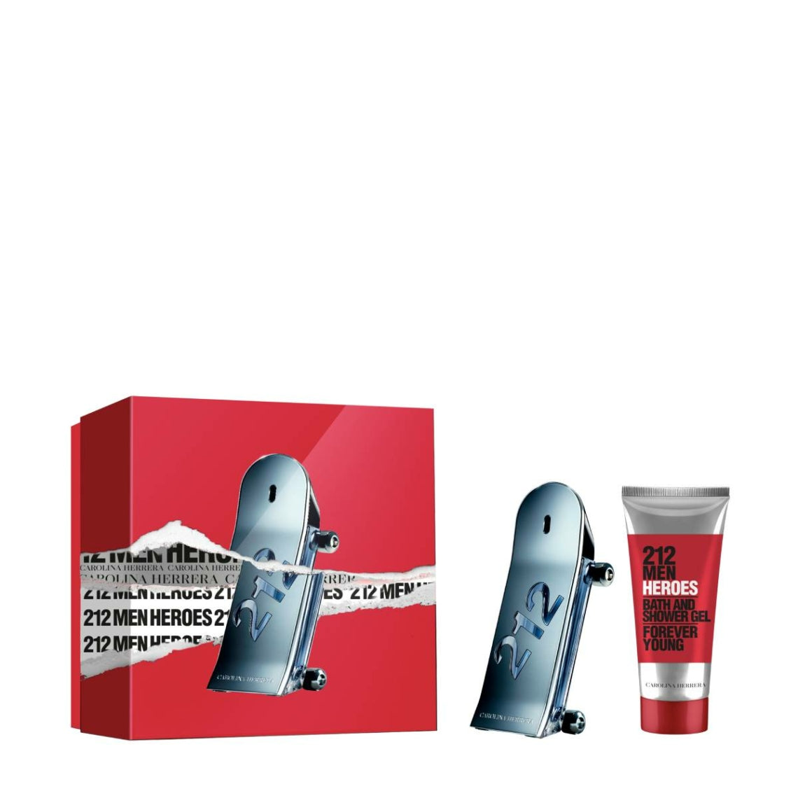 Carolina Herrera Parfümset Set Carolina Herrera: 212 Heroes, Eau De Toilette, For Men, 90 ml + 212 Heroes, Shower Gel, For Al