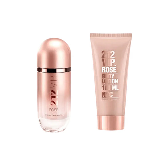 Carolina Herrera Parfümset Set Carolina Herrera: 212 VIP Rose, Eau De Parfum, For Women, 80 ml + 212 VIP Rose, Moisturising, 