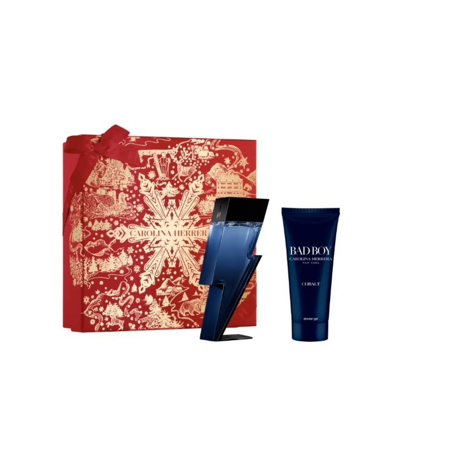 Carolina Herrera Parfümset Set Carolina Herrera: Bad Boy Cobalt, Eau De Parfum, For Men, 100 ml + Bad Boy Cobalt, Refreshing,