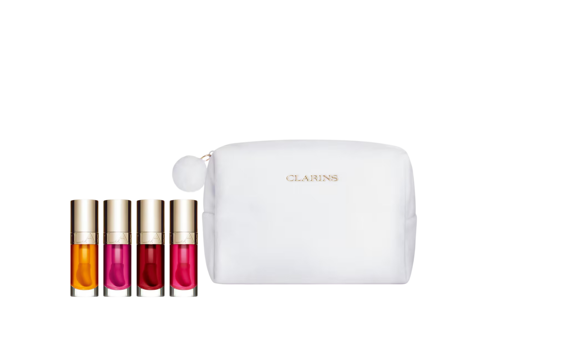 Clarins Schminkset Set Clarins: Lip Comfort, Plumping, Lip Oil, 02, Raspberry, 7 ml + Lip Comfort, Plumping, Lip Oil, 01, Hon