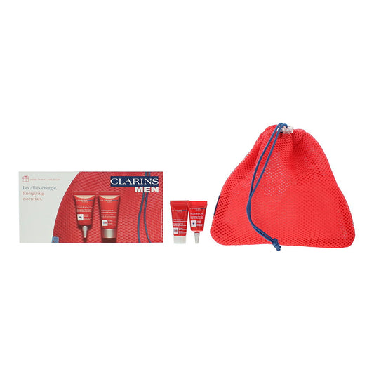 Clarins Hautpflegeset Set Clarins: Men, Organic Red Ginseng, Revitalizing, Day & Night, Gel, For Face, 2 ml *Sample + Men, En