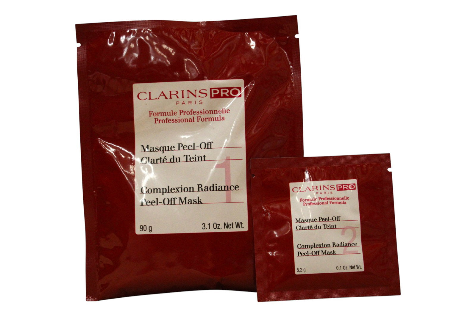 Clarins Hautpflegeset Set Clarins: Pro Complexion Radiance, Bright, Peel-Off Mask, Evening, Face, 20 pcs, 5.2 g + Pro Complex