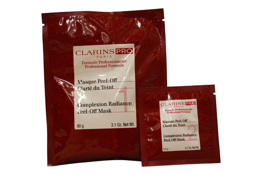 Clarins Hautpflegeset Set Clarins: Pro Complexion Radiance, Bright, Peel-Off Mask, Evening, Face, 20 pcs, 5.2 g + Pro Complex