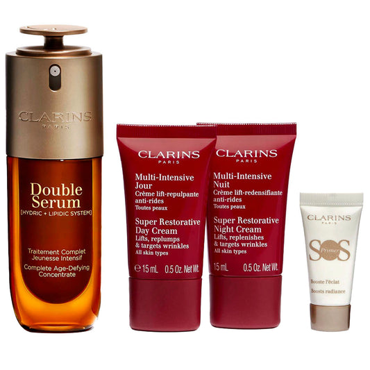 Clarins Hautpflegeset Set Clarins: Super Restorative, Reparative, Day, Cream, For Face, 15 ml + Super Restorative, Reparative