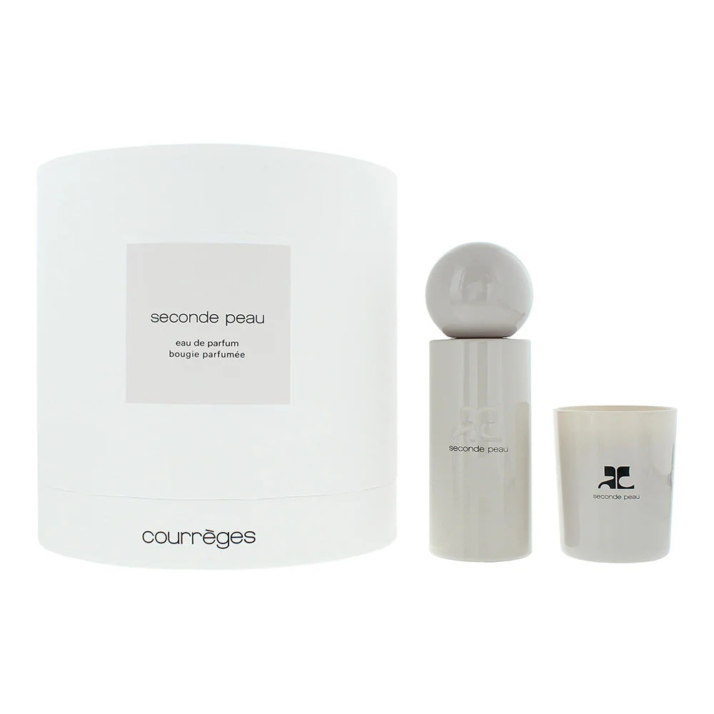 Courreges Parfümset Set Courreges: Seconde Peau, Eau De Parfum, Unisex, 100 ml + Seconde Peau, Scented Candle, 75 g Regular