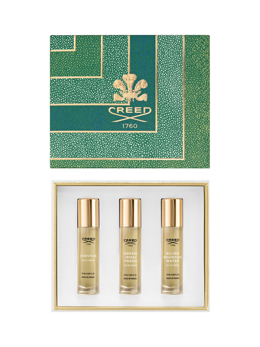 Creed Duftset für Herren – Aventus, Green Irish Tweed & Silver Mountain Water je 10 ml