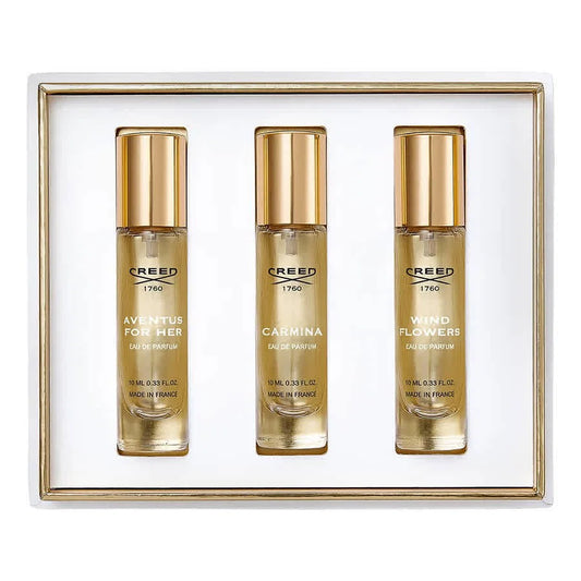 Creed Parfümset Set Creed: Aventus, Eau De Parfum, For Women, 10 ml + Wind Flowers, Eau De Parfum, For Women, 10 ml + Carmina