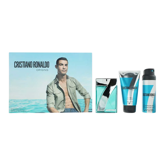 Cristiano Ronaldo Parfümset Set Cristiano Ronaldo: CR7 Origins, Eau De Toilette, For Men, 100 ml + CR7 Game On, Shower Gel, F