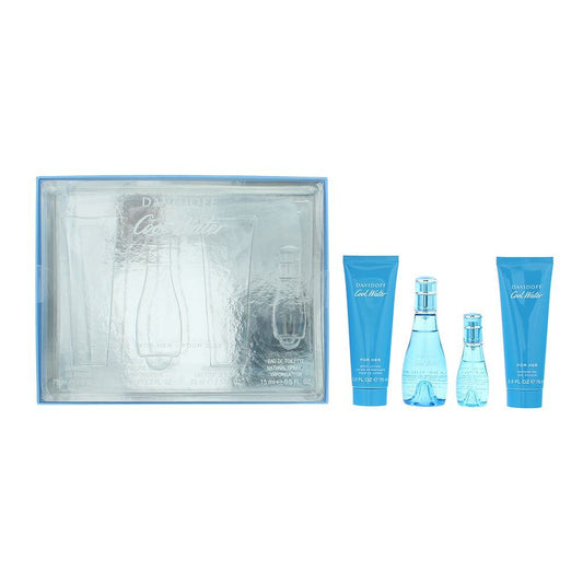 Davidoff Parfümset Set Davidoff: Cool Water, Body Lotion, Body, 75 ml + Cool Water, Eau De Toilette, For Women, 50 ml + Cool 