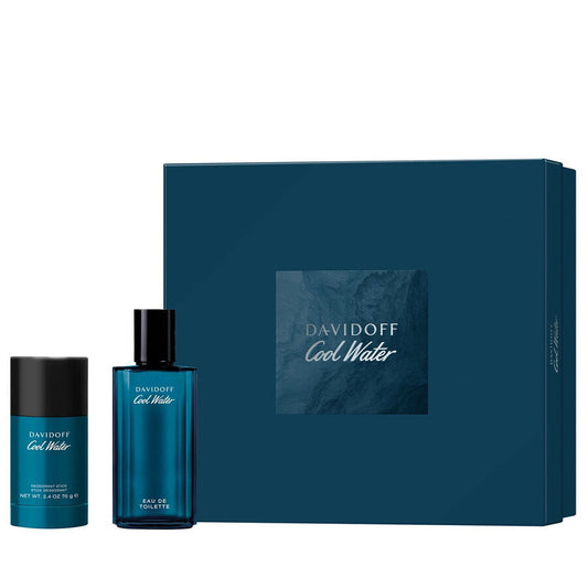 Davidoff Parfümset Set Davidoff: Cool Water, Eau De Toilette, For Men, 75 ml + Cool Water, 24h Protection, Deodorant Stick, F