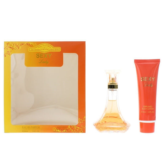 Designer French Parfümset Set Designer French: Sexy Lady, Eau De Parfum, For Women, 100 ml + Sexy Lady, Hydrates, Body Lotion
