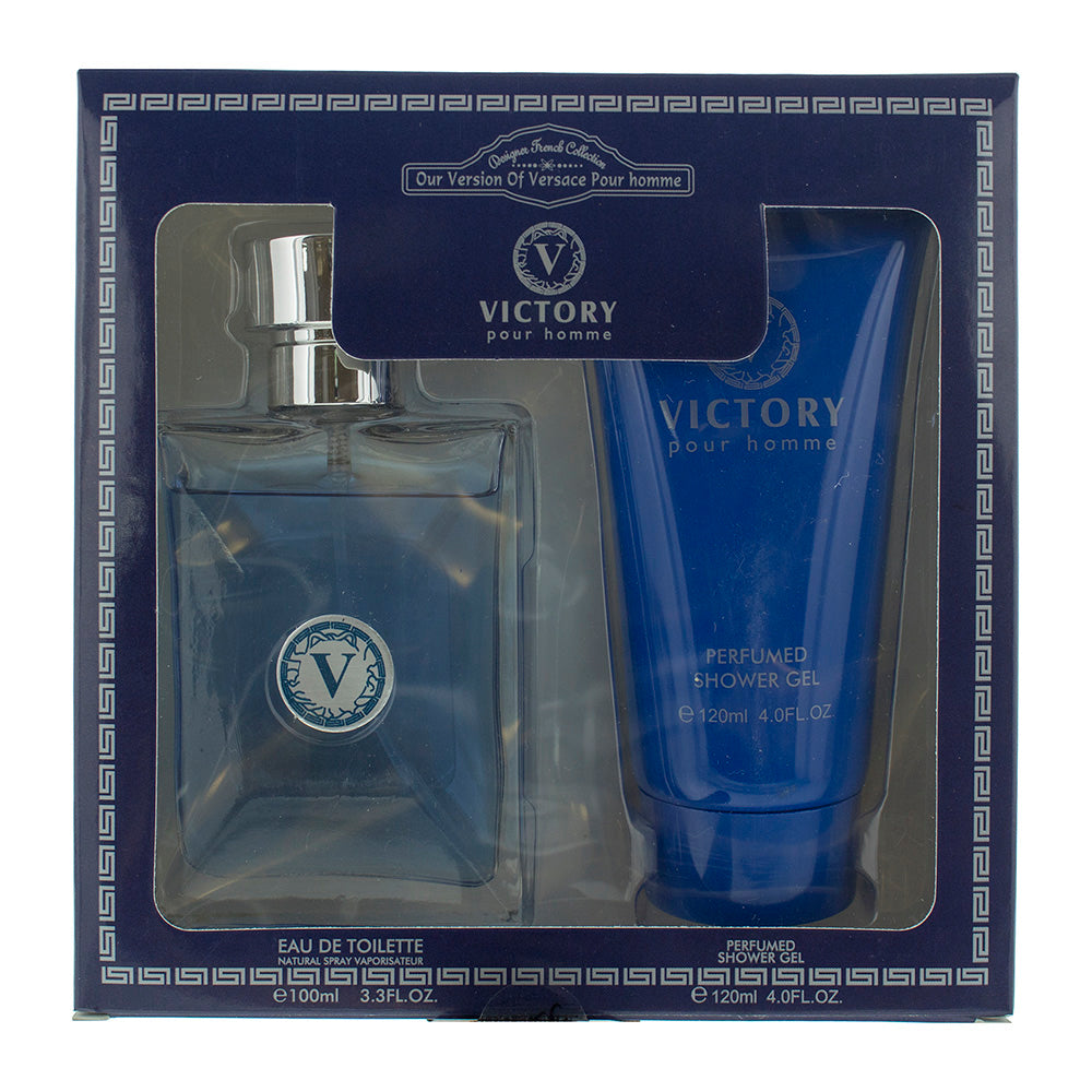 Designer French Victory Duftset für Herren – Eau de Toilette 100 ml & Duschgel 120 ml