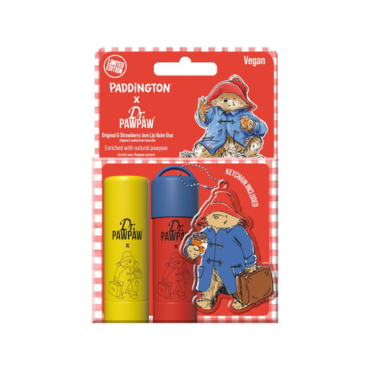 Dr. PawPaw Schminkset Set Dr. PawPaw: Paddington Bear Original Balm, Vegan, Lip Balm, 4 g + Strawberry Jam, Hydrating, Lip Ba