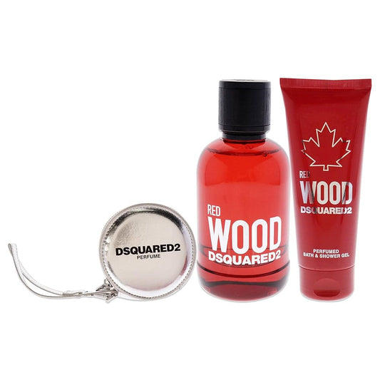 Dsquared 2 Parfümset Set Dsquared 2: Red Wood, Eau De Toilette, For Women, 100 ml + Red Wood, Shower Gel & Shampoo 2-In-1, 10