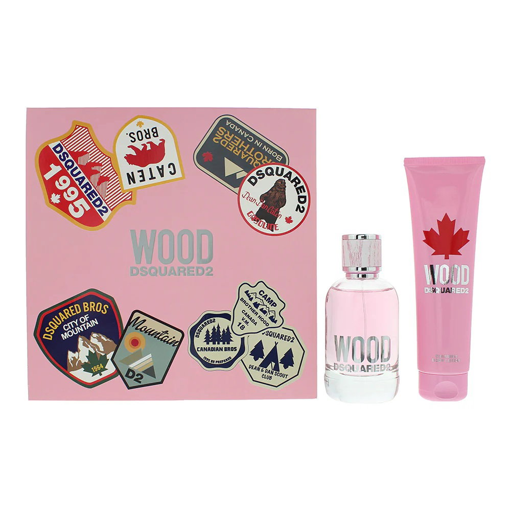 Dsquared 2 Parfümset Set Dsquared 2: Wood, Eau De Toilette, For Women, 100 ml + Wood, Hydrating, Body Lotion, Body, 150 ml Re