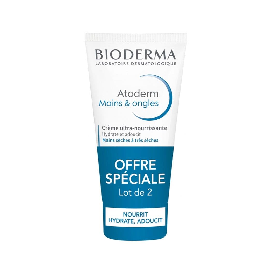 Bioderma Handcreme Set Duo, Bioderma, Atoderm, Hydrating, Hand Cream, 2 pcs, 50 ml Regular