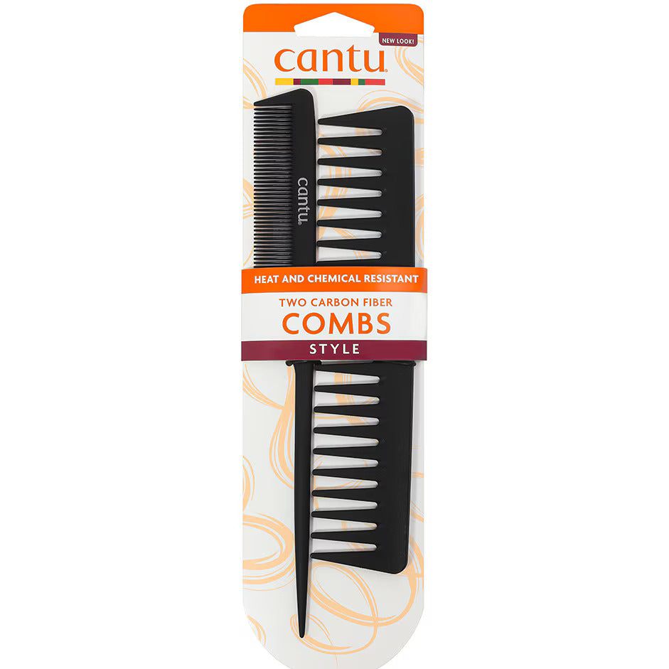 Cantu Duo Set, Cantu, Cantu, Styling, Plastik-Haarkamm, Schwarz, 2 stk Regular