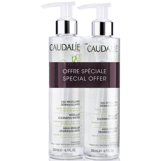 Caudalie Duo Set, Caudalie, Caudalie, Reinigung, Mizellenwasser, Für alle Hauttypen, 2 stk, 200 ml Regular