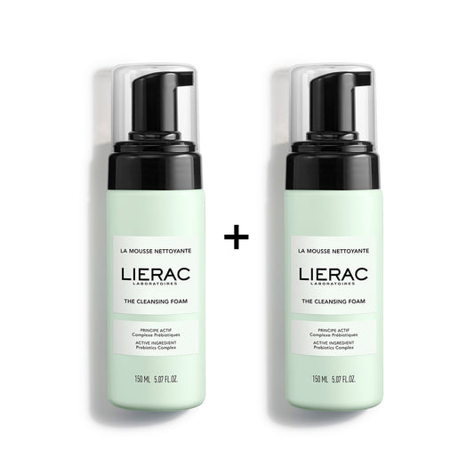 Lierac Probiotic Complex Duo Set – Sanfter Reinigungsschaum 2 x 150 ml für strahlende Haut