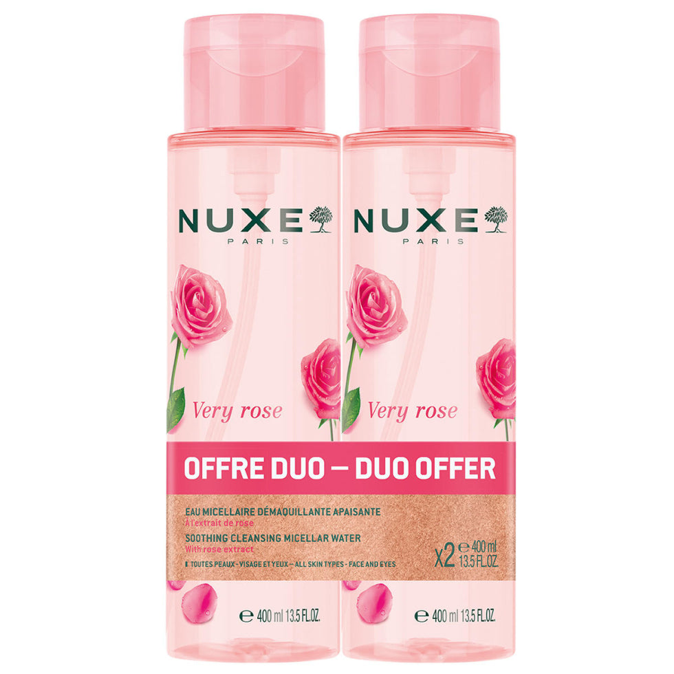 Nuxe Nuxe Very Rose Duo Set Mizellenwasser Reinigung und Beruhigung für empfindliche Haut 2 x