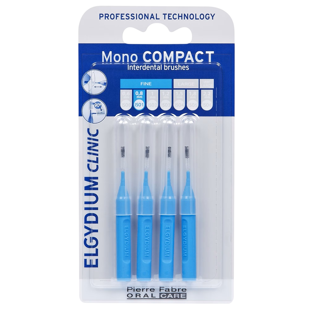 Elgydium Interdentalbürsten Set Blau – 4 Stück für effektive Zahnzwischenraumreinigung