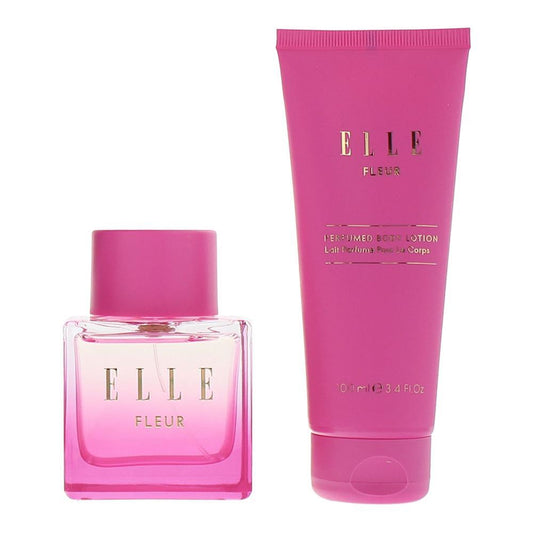 Elle Parfümset Set Elle: Fleur, Body Lotion, 100 ml + Fleur, Eau De Parfum, For Women, 100 ml Regular