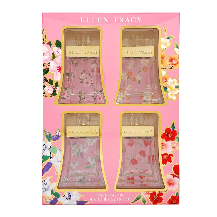 Ellen Tracy Duftset für Damen – Sparkling, Bloom, Dashing & Luminous Eau de Parfum 4x15 ml