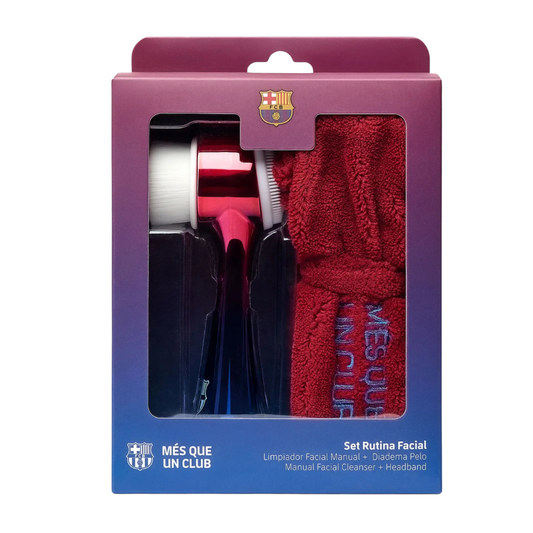 FC Barcelona Hautpflegeset Set FC Barcelona: FC Barcelona, Facial Cleansing Brush + FC Barcelona, None, None, Headbands, Red,