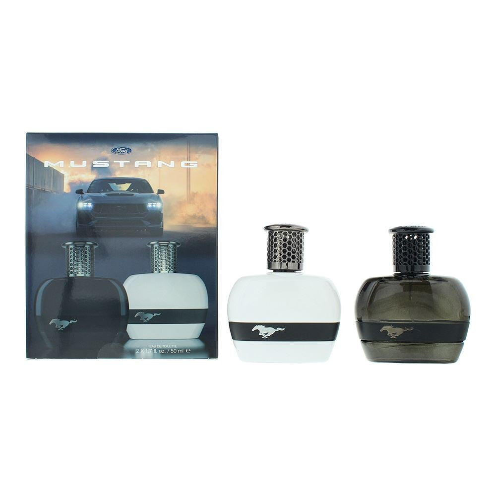 Ford Mustang Duftset für Herren – White & Black Eau de Toilette, je 50 ml