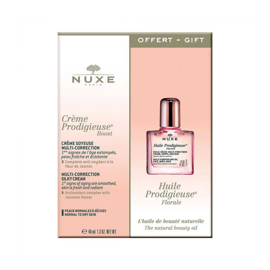 Nuxe Hautpflegeset Huile Prodigieuse Florale Set Nuxe: Creme Prodigieuse Boost, Smoothing, Cream, For Face, 40 ml + Prodigieu