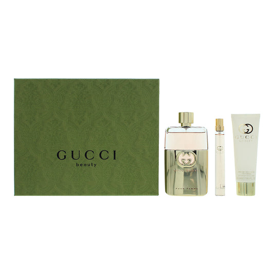Gucci Parfümset Set Gucci: Guilty, Eau De Parfum, For Women, 90 ml + Guilty, Eau De Parfum, For Women, 10 ml + Guilty, Moistu