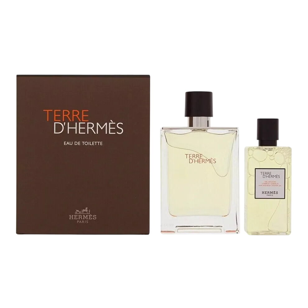 Hermes Parfümset Set Hermes: Terre d'Hermes, Eau De Toilette, For Men, 100 ml + Terre d'Hermes, Shower Gel, For All Skin Type