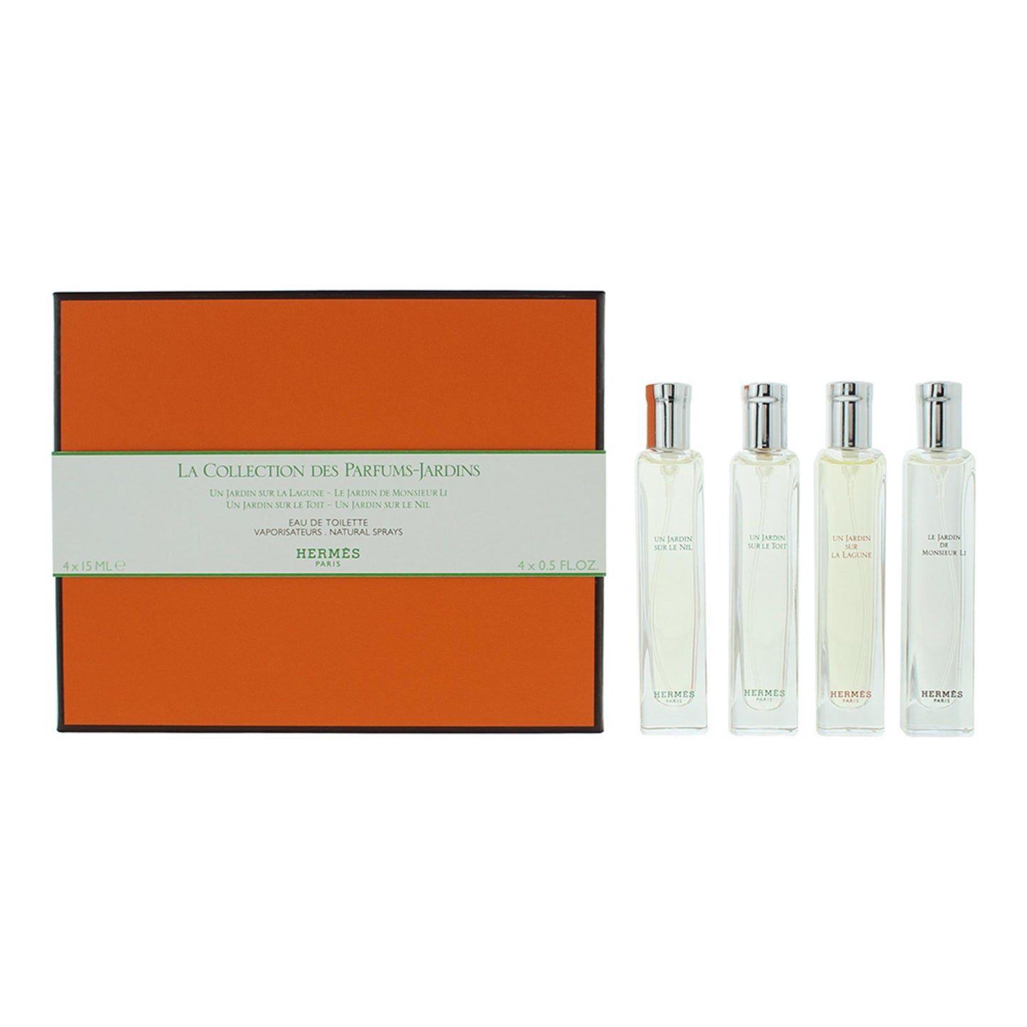 Hermès Duftset: Un Jardin Sur Le Nil, Le Toit, La Lagune & Monsieur Li – 4 x 15 ml Eau de Toilette