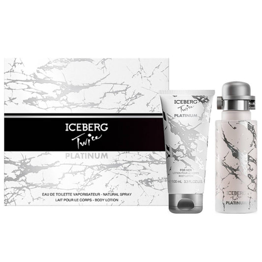 Iceberg Parfümset Set Iceberg: Twice Platinum, Eau De Toilette, For Women, 125 ml + Twice Platinum, Hydrating, Body Lotion, 1