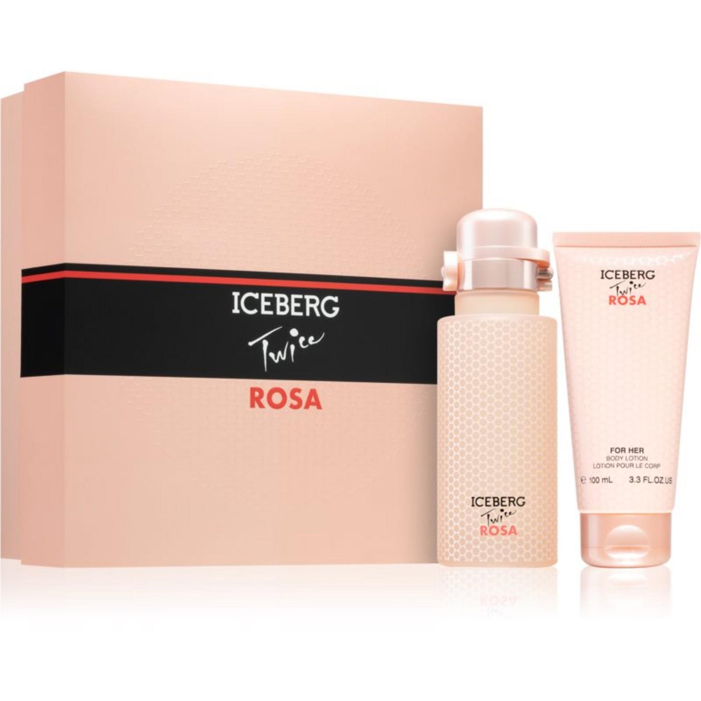Iceberg Parfümset Set Iceberg: Twice Rosa, Eau De Toilette, For Women, 125 ml + Twice Rosa, Hydrating, Body Lotion, 100 ml Re