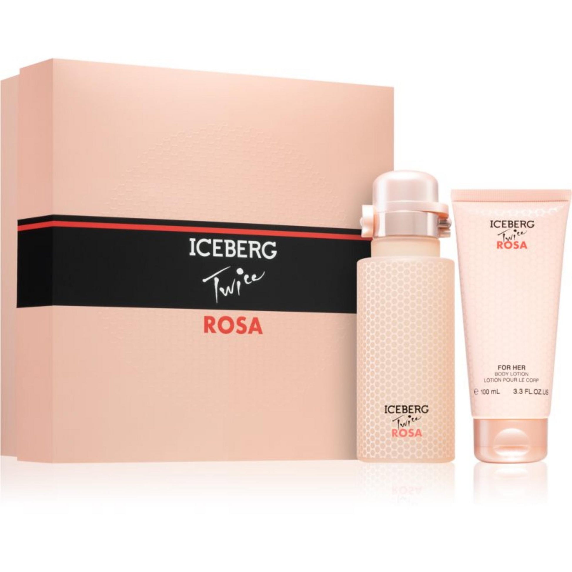 Iceberg Parfümset Set Iceberg: Twice Rosa, Eau De Toilette, For Women, 125 ml + Twice Rosa, Hydrating, Body Lotion, 100 ml Re