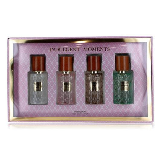 Indulgent Moments Damen Parfümset – 4x 15 ml Eau de Parfum mit Cashmere & Vanilla u.a.