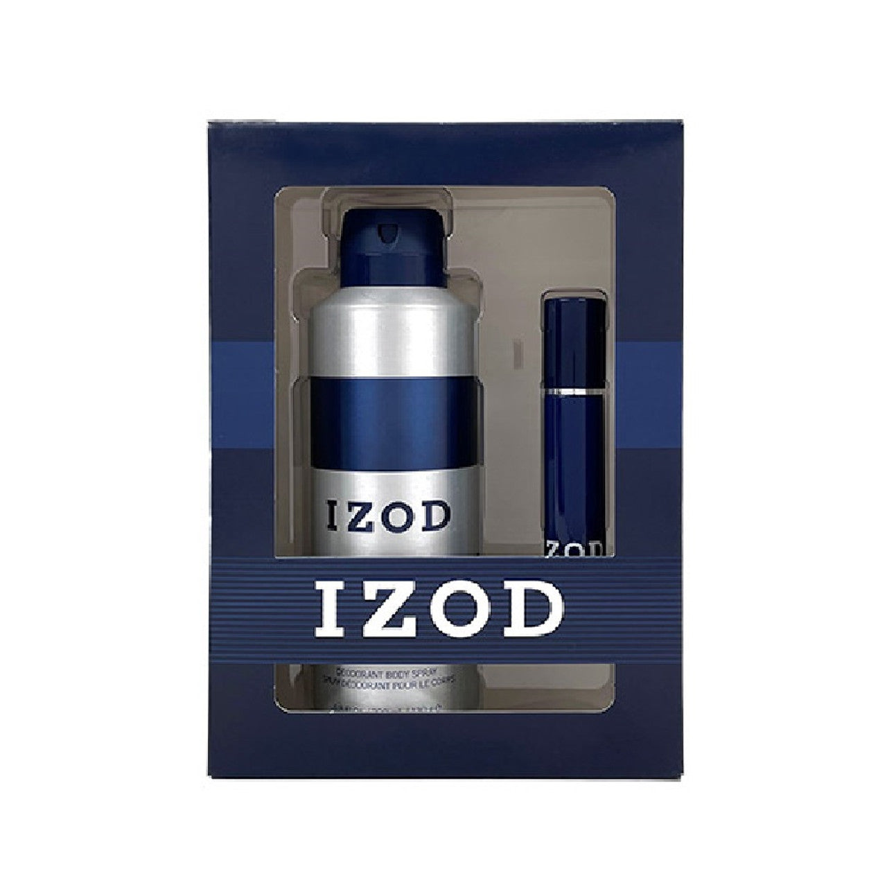 Izod Parfümset Set Izod: Blue, Eau De Toilette, For Men, 15 ml + Blue, Scented Spray, For Men, 200 ml Regular