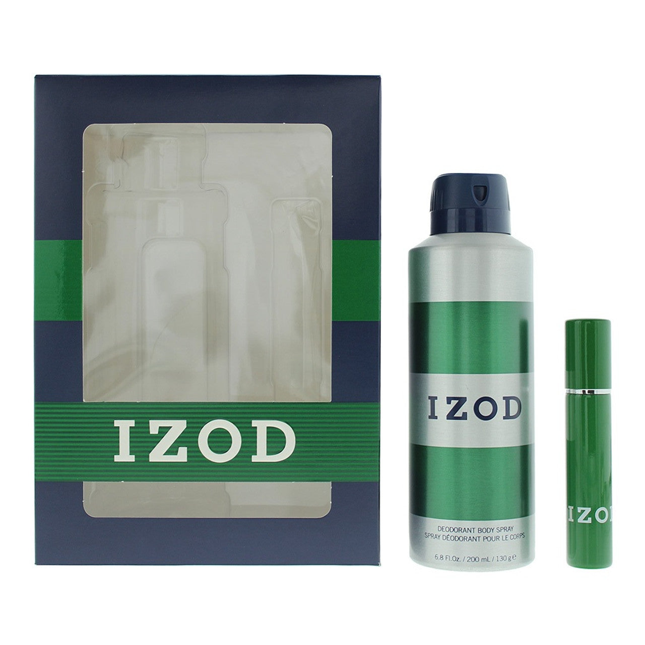 Izod Parfümset Set Izod: Green, Scented Spray, For Men, 200 ml + Green, Eau De Toilette, For Men, 15 ml Regular