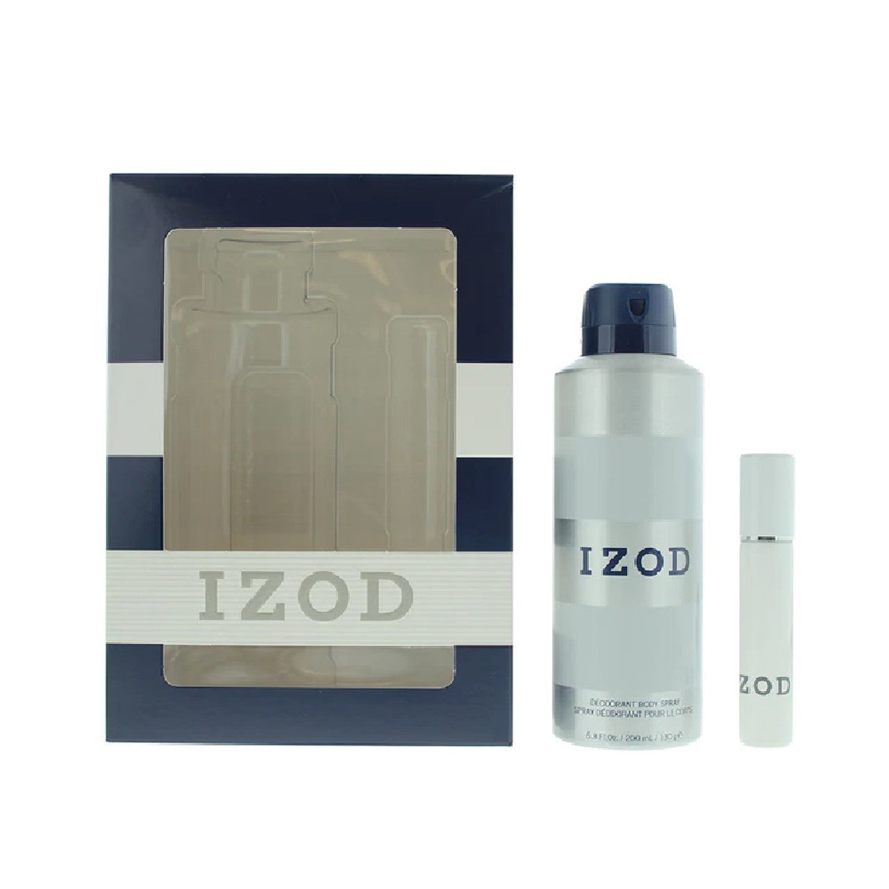 Izod Parfümset Set Izod: White, Eau De Toilette, For Men, 15 ml + White, Scented Spray, For Men, 200 ml Regular